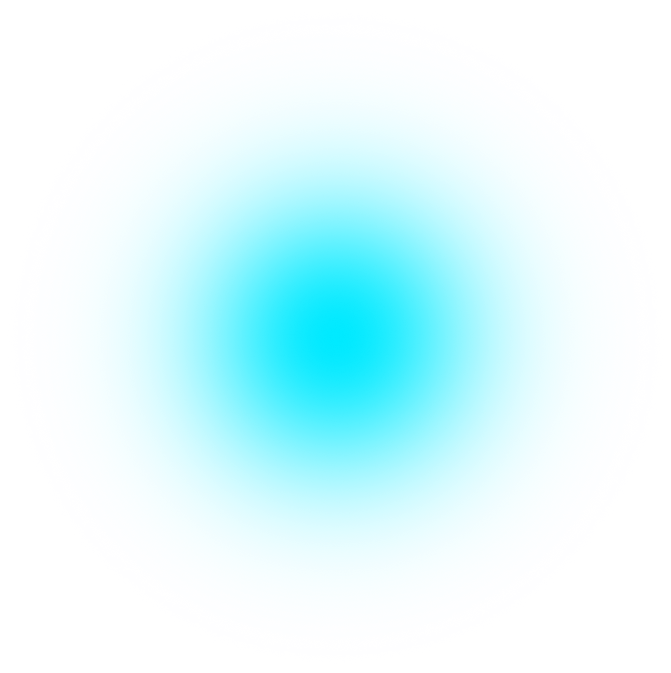 Blue Blurred Gradient Circle